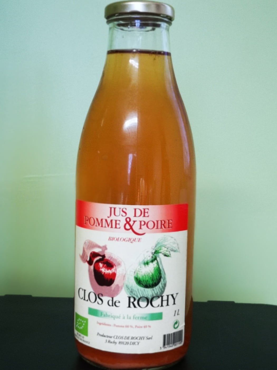 Jus De Pomme And Poire Bio 1 L 